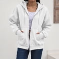 thumbnail image 2 of Godom Zip Up Y2k Hoodies for Women fall Casual Long Sleeve Sweatshirts 2025 Lightweight Comfort Soft Jackets, 2 of 5