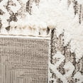 thumbnail image 6 of SAFAVIEH Moroccan Tassel Shag Desmond Area Rug, Ivory/Brown, 6'7" x 6'7" Round, 6 of 7