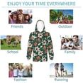 thumbnail image 5 of Haiem Lilies Flowers Pattern Boys Hoodie, Youth Pullover Hooded Sweatshirt, Kangaroo Pocket Hoodie for Kids Girls -Large, 5 of 6