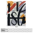 thumbnail image 4 of Orinice Offset Printing Technique Silk Screen Letterism Warm Lightweight Blanket Soft Fleece Blankets Throw Blanket Living Rooms Sofa Decor Cow Gifts All Seasons Soft Plush Blankets 40x50in, 4 of 6