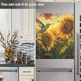 thumbnail image 4 of Hummingbird Sunflowers Dishwasher Magnetic Refrigerator Magnet Cover Kitchen Art Panel Decal Sticker Home Decorative 23"x26", 4 of 6