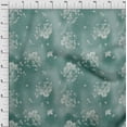 thumbnail image 4 of oneOone Cotton Poplin Twill Teal Green Fabric Florals Fabric For Sewing Printed Craft Fabric By The Yard 56 Inch Wide, 4 of 4