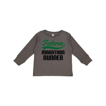 

Inktastic Marathon Runner Gift Childs Gift Toddler Boy Girl Long Sleeve T-Shirt
