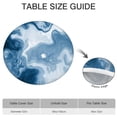 thumbnail image 6 of Blue White Marble Pattern Round Fitted Tablecloth with Elastic Edge,Dining Table Cover Waterproof,Outdoor Round Tablecloth for Camping,Dining,Indoor and Outdoor, 6 of 7