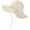 Khaki-4 to 8 years old, variant on Infant Girl's Wide Brimmed Sun Hat Bonnet Adjustable Cotton Bucket Hat with Bow for Beach and Outdoor Use