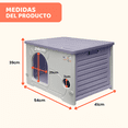 thumbnail image 2 of Casa para Gato Grande MascoAmigo Interior / Exterior Térmica Lavable Fácil de Armar Color Lila, 2 of 7