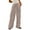 Gray, variant on UYISJ Women's Palazzo Pants Striped Printing Wide Leg Trousers High Waist Casual Comfy Loose Fit Pants with Pockets Green L