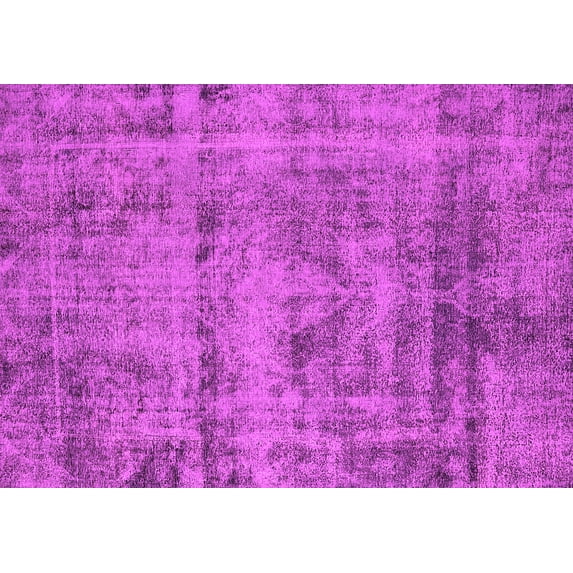 Ahgly Company Indoor Rectangle Oriental Pink Industrial Area Rugs, 7' x 9'