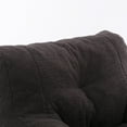 thumbnail image 6 of PORKISS Bean Bag Chair for Teens & Kids, Soft Foam Lazy Sofa with Teddy Fabric, Single Leisure Sofa Chair for Dorm Bedroom Living Room, Dark Gray, 6 of 10