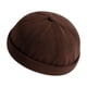 thumbnail image 2 of Gorro de piel de melón de pana retro para mujer, gorro de piso de estilo completo de otoño e invierno de moda, gorro redondo pequeño de moda para hombre, 2 of 3
