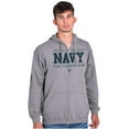 thumbnail image 5 of US Navy Logo Team Strength Value Zip Up Hoodie Men's Women's Brisco Brands M, 5 of 6