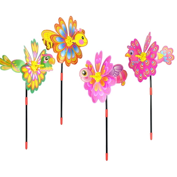 ZPAQI Plastic Pinwheel Outdoor Whirlygig Windmills Kids Children's Day Present