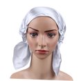 thumbnail image 6 of LOLIPPYY Silk Maternal Cap Silver Woman Sleeping Hat Comfortable Wear, 6 of 6