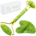 thumbnail image 1 of Herramientas faciales Jade Roller y Gua Sha Disemot Antienvejecimiento Jade, 1 of 8