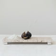 thumbnail image 2 of Creative Co-Op Scandinavian Travertine Footed Charcuterie Board, Beige, 2 of 9