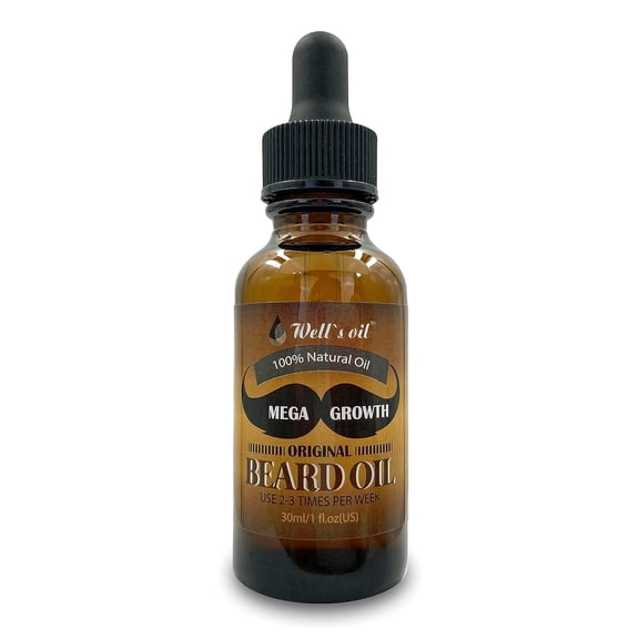 Well's Oil Mega Growth Beard Oil 1oz (1PCE)