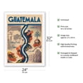 thumbnail image 2 of Guatemala - Land of Tradition and Color - Vintage Airline Travel Poster by Carlos Rigain c.1940s - Japanese Unryu Rice Paper Art Print 24 x 32 in, 2 of 4