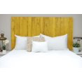 thumbnail image 2 of Barn Walls Yellow Weathered Floating Headboard Handcrafted in America Real Solid Wood - California King, 2 of 7