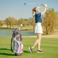 thumbnail image 2 of Costway Ultimate Women’s Complete Golf Club Set Golf Club Package Set with Rain Hood, Right Hand Pink, 2 of 12