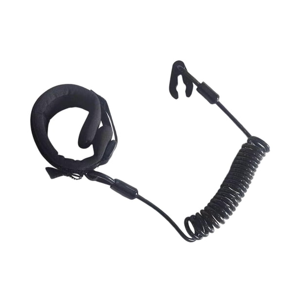 Cordón de seguridad para parada de motor y apagado para Yamaha Waverunner FX140 Negro