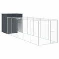 thumbnail image 3 of vidaXL Dog House Outdoor Dog Kennel Crate Shelter with Run Galvanized Steel, 3 of 76