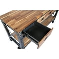 thumbnail image 6 of Duramax Darby 72" Industrial Metal & Wood Kitchen Island Desk with Drawers, 6 of 9