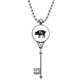 thumbnail image 1 of Collar Colgante de Cerdo Blanco y Negro Unbranded Metal, 1 of 3