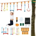 thumbnail image 1 of Kit de Ligne de Parcours d'Obstacles Ninja pour Enfants 50 Pieds Ninja Sladline Kit, 1 of 10