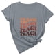 thumbnail image 4 of Jersey suelto para mujer Camiseta de manga corta con cuello redondo y estampado del día del maestro Camiseta de manga corta con cuello redondo/Camisa Pompotops hfajkhk141015, 4 of 7