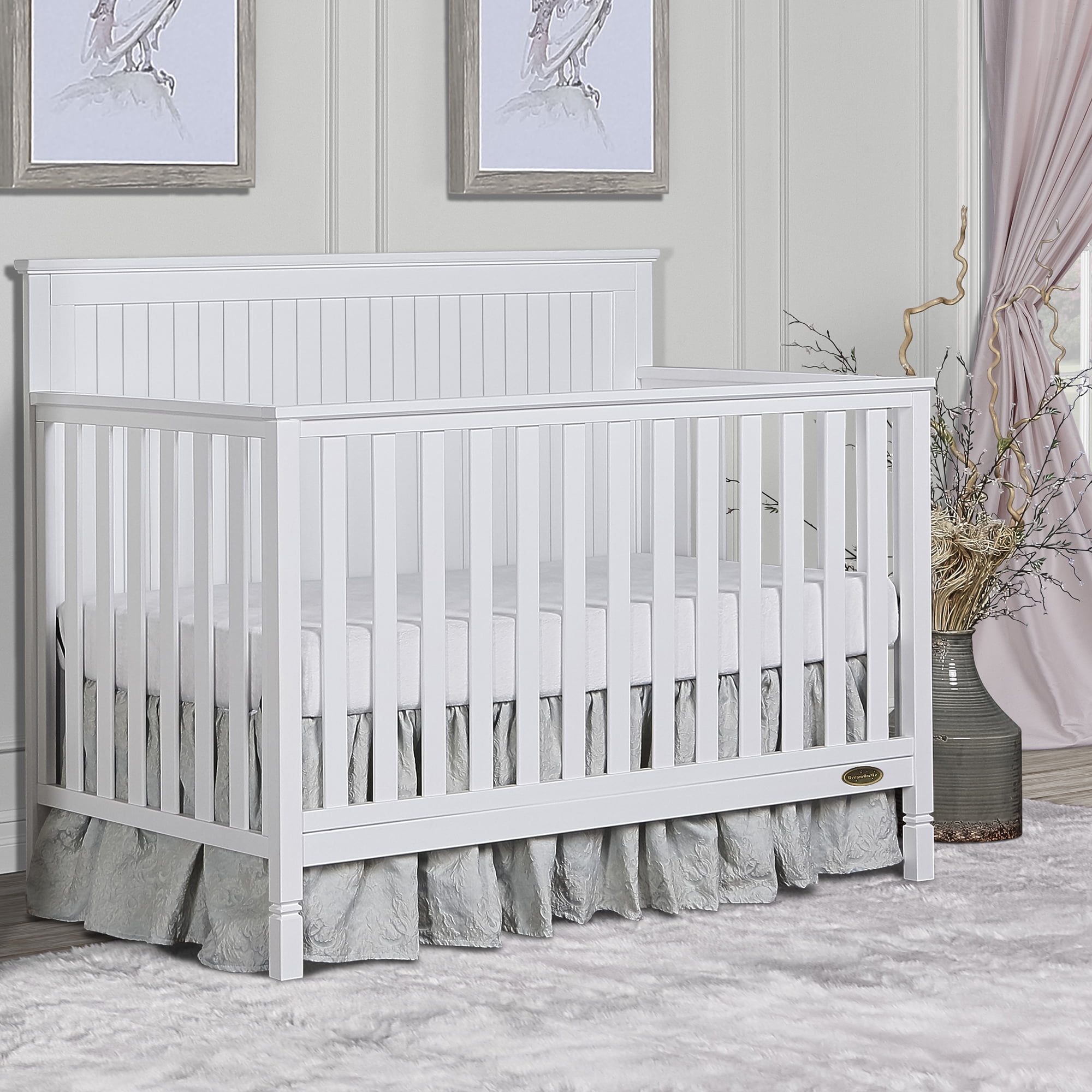 Dream On Me Alexa 5 in 1 Convertible crib White Walmart