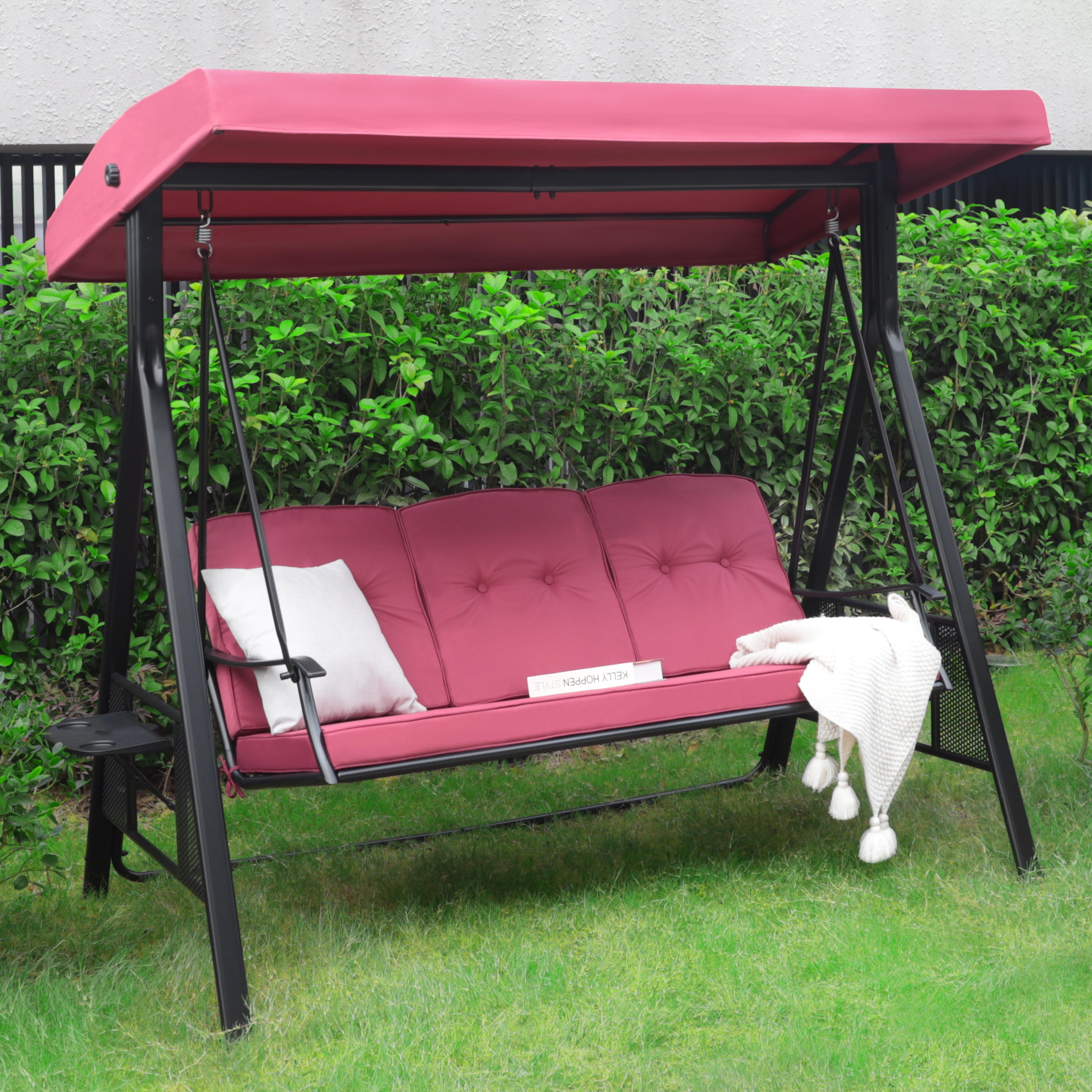 Walmart red patio swing sale