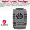 thumbnail image 6 of Frigidaire 6 Can Mini Cooler with Bluetooth Speaker, 4 Liter Personal Fridge with AC/DC Adapter, Pewter, 6 of 10