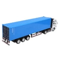 thumbnail image 2 of Suodoka 1:48 Alloy Container Truck Model Toy Highly Simulation Children Car Toys Vehicle, Pull Back Action Doors Open, Blue 14.57 inches / 37 cm, 2 of 9