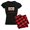 With Red Plaid Pant, variant on CafePress - Mah Jong & Winning Pajamas - Women's Dark Pajamas