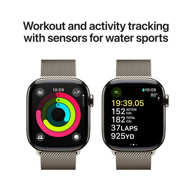 Apple Watch Series 10 GPS + Cellular 42mm Titanium Case