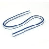 Unique Bargains Woodworking Tailors Soft Plastic 40cm 16inch Flexible Curve Ruler Blue White
