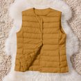 thumbnail image 7 of Xyxonk Women's Lightweight Water-Resistant Packable Puffer Vest Thermal Sleeveless White Duck Down Coat Outerwear,Ginger M, 7 of 7