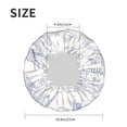 thumbnail image 6 of YFYANG Women's Double Waterproof Shower Cap, Vintage Insect Graffiti Reusable Hair Cap for All Hair Styles and Head Sizes, 6 of 9