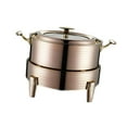 thumbnail image 4 of DOLITY Catering Buffet Servers and Heaters Chafing Dish for Picnic Home Use Parties Gold, 4 of 9