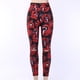 thumbnail image 1 of Pantalones METRO de renderizado floral negro delgado para mujer, 1 of 10