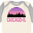thumbnail image 4 of Inktastic Chicago Gifts Souvenirs for Kids Girls Long Sleeve Baby Bodysuit, 4 of 5