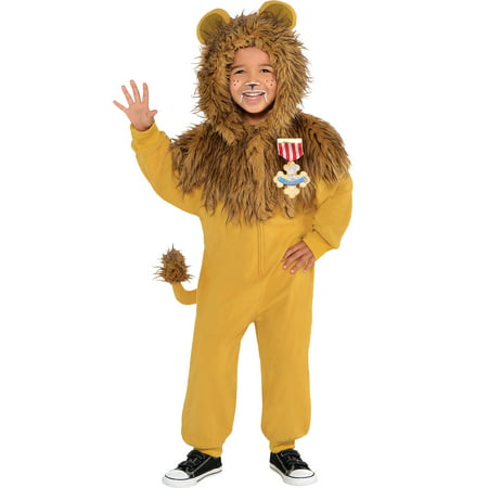 Suit Yourself Zipster Cowardly Lion One Piece Halloween Costume for Toddlers, The Wizard of