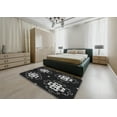 thumbnail image 4 of Ahgly Company Indoor Rectangle Patterned Black Novelty Area Rugs, 8' x 10', 4 of 6