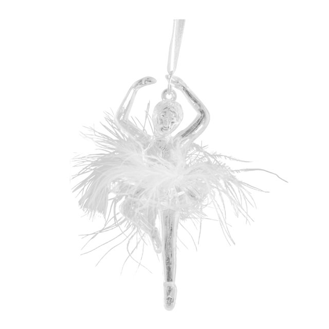 Adorno navideño transparente Árbol brillante/Bailarina/Lazo/Estrella Decoración navideña para colgar en el dormitorio, la sala de estar, la casa de campo y la decoración navideña del hogar