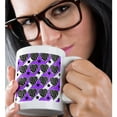 thumbnail image 2 of 3drose, Punk Rockabilly Zebra Purple White Black Print, 15oz Mug, 2 of 6