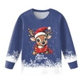 thumbnail image 3 of Gubotare Cute Girl Christmas Pajamas Toddler Pajamas Kids 2 Piece Pjs Sleepwear Clothes Sets Size 7-8 (Navy,7-8 Years), 3 of 4