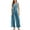 Light Blue, variant on women's pants Summer Jumpsuits Sleeveless Tie Knot Wide Leg Long Pants for work Romper with Pockets pants for women