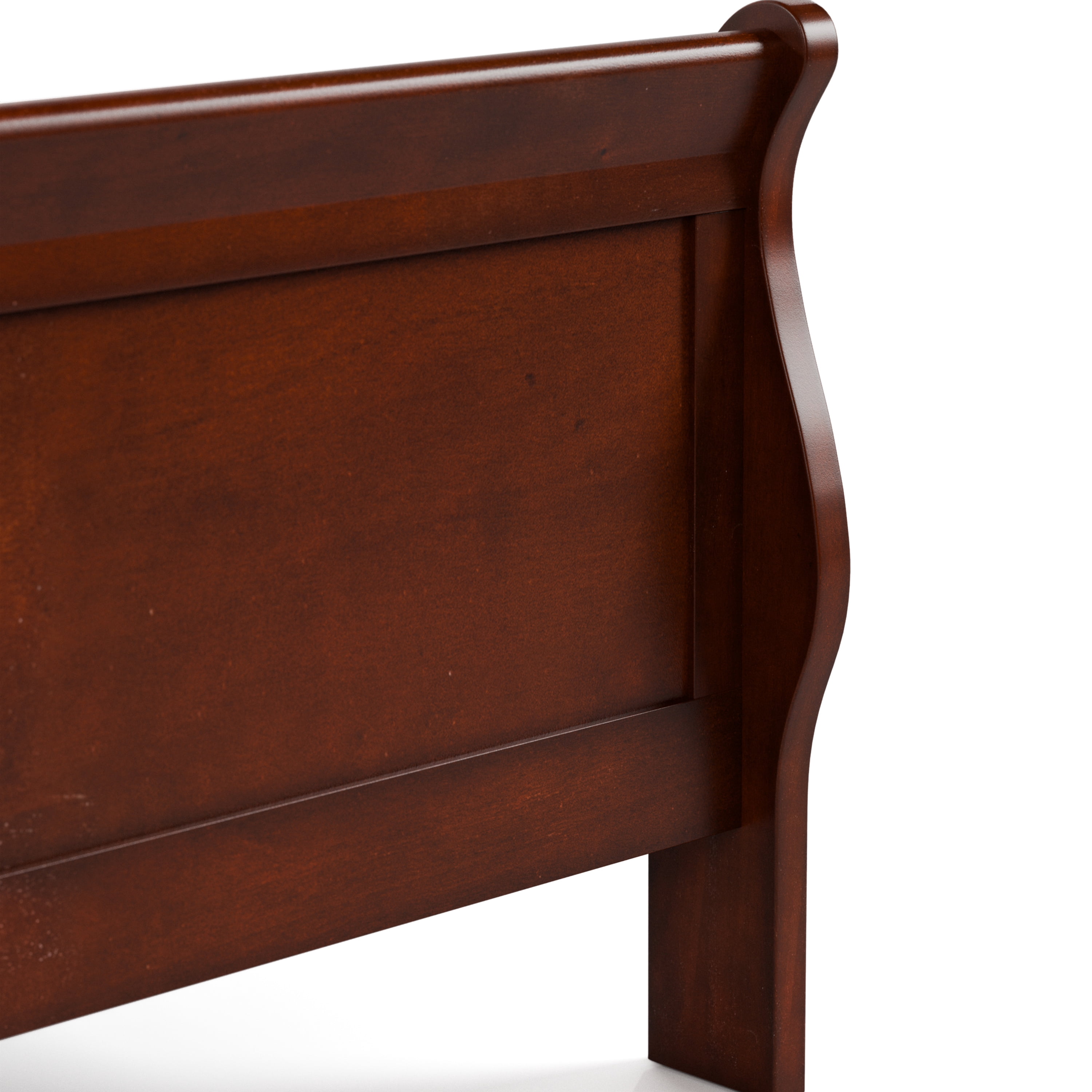 Furniture of America Rycia Queen Sleigh Wood Panel Bed, Cherry
