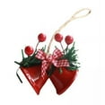 thumbnail image 1 of Campana colgante,Adorno de campana de Navidad Adorno de campana de comida,Campana de Navidad con lazo Campana de puerta de metal,Campanas de Navidad Adorno colgante para árbol, 1 of 8