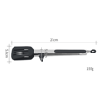 thumbnail image 2 of Clip de silicona para alimentos de acero inoxidable 2pcs - Negro 12 pulgadas Fokelyi ZJWJ438, 2 of 8